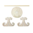 thumbnail image 4 of Soporte de rosquilla Irfora Madera Donut Soporte de pared Donut Holder Wedding Party Decoration Suministros de cumpleaños Irfora Soporte de rosquilla, 4 of 7