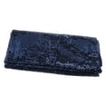 thumbnail image 4 of Mantel redondo de lentejuelas de poliéster de 47'', color azul marino, 4 of 9