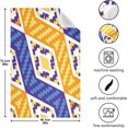 thumbnail image 5 of African Geometric Pattern Tea Towels Set of 6 Yellow Blue Kitchen Dish Cloth with Hanging Loop, 18"x28"Lint-Free Absorbent Towel for Kitchen Drying Wiping and Cleaning, 5 of 7