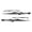 Black, variant on Vinyls Decals Campers Side Stripes set for Car Camping Car & Side Body