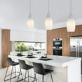 thumbnail image 3 of 7.64 in. Milk Shiny Fish Scale Pattern Pendant Light Shade 3 Pack, 3 of 6