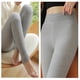 thumbnail image 3 of Gibobby Leggings con bolsillos dama Mallas gruesas otoño e invierno para mujer, mallas terciopelo con rayas verticales algodón cintura alta, pantalones 330g（D，Talla única), 3 of 5