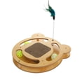 thumbnail image 1 of Kitten Turntable Toy,Cat Turntable Toy Interactive Cat Turntable Teaser Stick Toys Cat Scratcher Toy Power Packed Performance, 1 of 12