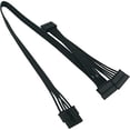 thumbnail image 2 of COMeap SATA Power Cable for Cooler Master PSUs, 5 Pin to 3X 15 Pin SATA Hard Drive HDD Power Adapter Splitter for BTC Mining Riser Card 20-in(50cm), 2 of 3