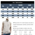thumbnail image 4 of Men's Windproof Lightweight Golf Vest Softshell Sleeveless Jacket with Pockets for Running Hiking Sports Spring Fall,Gray,L, 4 of 5