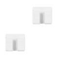 thumbnail image 1 of Cateissary Enchufe de teléfono móvil soporte de pared organizador caja de almacenamiento Control remoto montado en la pared soporte Blanco 2piezas, 1 of 6