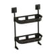 thumbnail image 2 of Estante de almacenamiento de pared para baño | Organizador multifuncional para fregadero con ganchos | Estantes de plástico para cocina y baño | Blanco o negro | 61 x 34 x 14 cm, 2 of 6