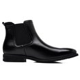 thumbnail image 3 of DADAWEN Men's Black Chelsea Boots 10.5 US, 3 of 6