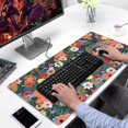 thumbnail image 2 of Long Mouse Pads for Desk,Pioneer Flower Floral Print Pattern Desk Mats on Top Of Desks, Desk Mouse Pad Extra Large with 3mm Non-Slip Base and Stitched Edge for Gaming,Office,Work,Home 31.5"x15.7", 2 of 6