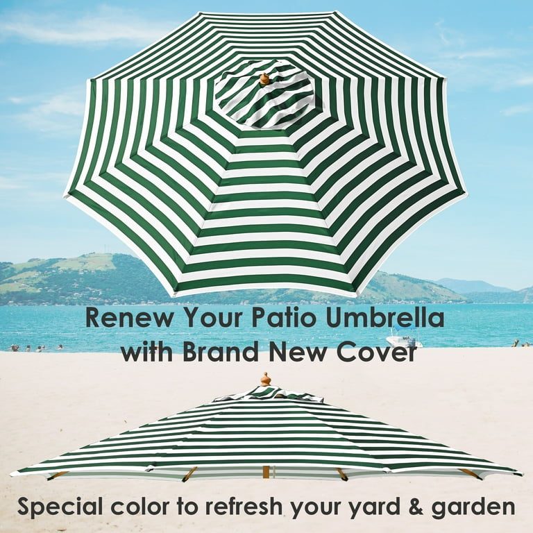 4 star rated patio umbrellas PURPLE LEAF 14x8ft Double-sided Rectangular Garden Table Umbrella with Base, Grey