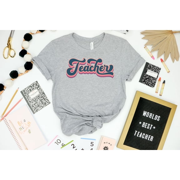 Sam Soft Retro Teacher Shirt, Teach Shirt, Teacher Shirts, Cute Shirt for Teachers, Teacher Gift, Elementary School Teacher Shirt, Smile Teacher Tee