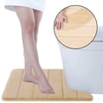 thumbnail image 7 of Tripumer U-Shape Memory Foam Toilet Rug Contour Bathroom Rug 20 x 24 inch Absorbent Mat Floor Carpet Bathroom Rugs Mat for Toilet Base Camel, 7 of 7