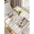 thumbnail image 5 of Brown Grey Vintage Placemats Set of 4, Retro Farmhouse Elegant Pastoral Placemats for Dining Table, Place Mats for Kitchen Tabletop, Waterproof Wipeable Dining Table Mats Set, 5 of 9