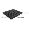 thumbnail image 2 of LOLIPPYY 2-Pack Black Plastic Outdoor Drain Grate Covers, Heavy Duty Trench Drain with Wear Resistant Design, 2 of 8