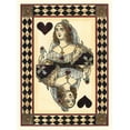 thumbnail image 2 of Vision Studio 25x32 White Modern Wood Framed Museum Art Print Titled - Harlequin Cards IV, 2 of 4