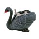 thumbnail image 2 of Estatua de ganso, figura de cisne, decoración, obra de arte, colección, regalo, artesanía, escultura animal Negro, 2 of 9