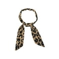 thumbnail image 4 of INSPIRE CHIC Skinny Scarf Womens Thin Long Neckscarf Fashion Leopard Print Hairband Waistband Bag Handle Accessory Brown 88x5cm/35x2", 4 of 5
