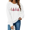 thumbnail image 5 of Craaazy Women's Christmas Shirt Long Sleeve Merry Christmas Sweatshirts Casual Pullover Tops Gifts, 5 of 8