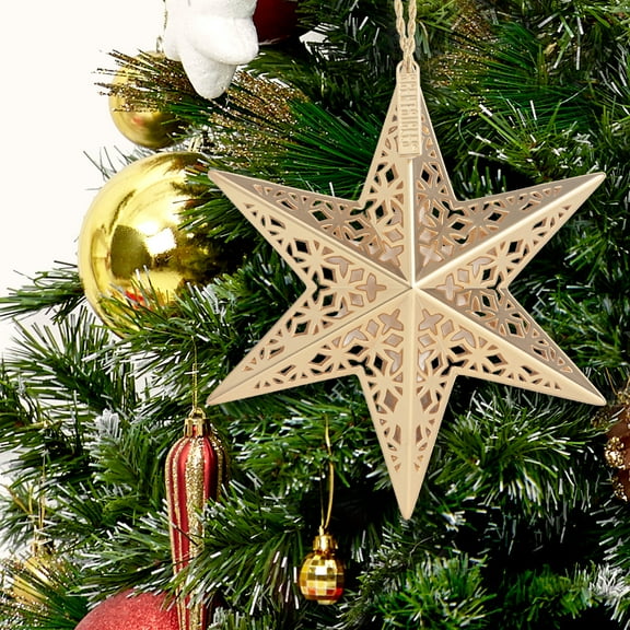 Scentsicles Decorative Ornament, Metal Gold Star, White Winter Fir with Refill