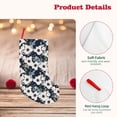 thumbnail image 4 of Sikiie Floral Flowers Blue Christmas Stockings,18 Inches Christmas Stockings Xmas Hanging Stockings for Family Christmas Decorations & Gifts, 4 of 7