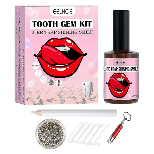 Dental Teeth Diamond Gems Kit, Crystal Tooth Jewelry with Curing Light