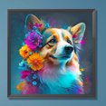 thumbnail image 1 of Cuadros Decorativos 5D bricolaje taladro redondo completo diamante pintura perro Kit hogar arte decoración (DG651) Wdftyju embutido en tela, 1 of 1