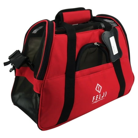 Soft Pet Carrier - Felji Small Pet Carrier Soft Sided Cat Dog Comfort Travel Tote Shoulder Bag Red