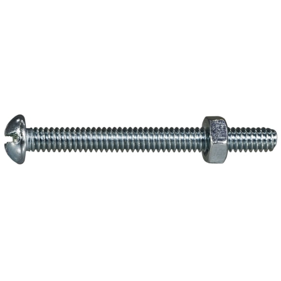 1/4"-20 x 2-1/2" Zinc Combo Round Head Machine Screws (20 pcs.)