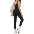 thumbnail image 3 of SHCKE Womens Tummy Control Shapewear One Piece Full Body Shaper Waist Slimming Bodysuit Yoga Ribbed Tank Top Jumpsuit Gym Sleeveless One Piece Jumpsuits, 3 of 8