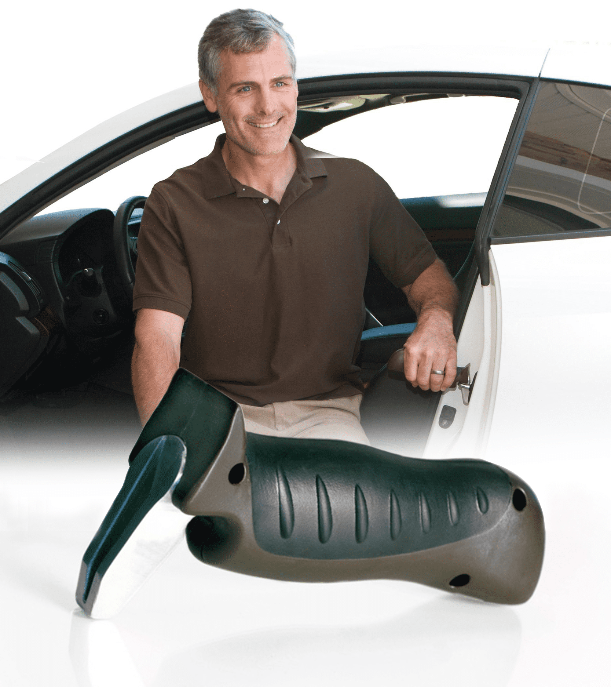 Drake Off Roa Portable Car Handle Mobility Elderly Standing Aid Cane Auto Flashlight Glass Breaker