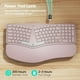 thumbnail image 3 of Teclado Nulea RT05B Bluetooth Ergonómico Split C-Rosa, 3 of 7