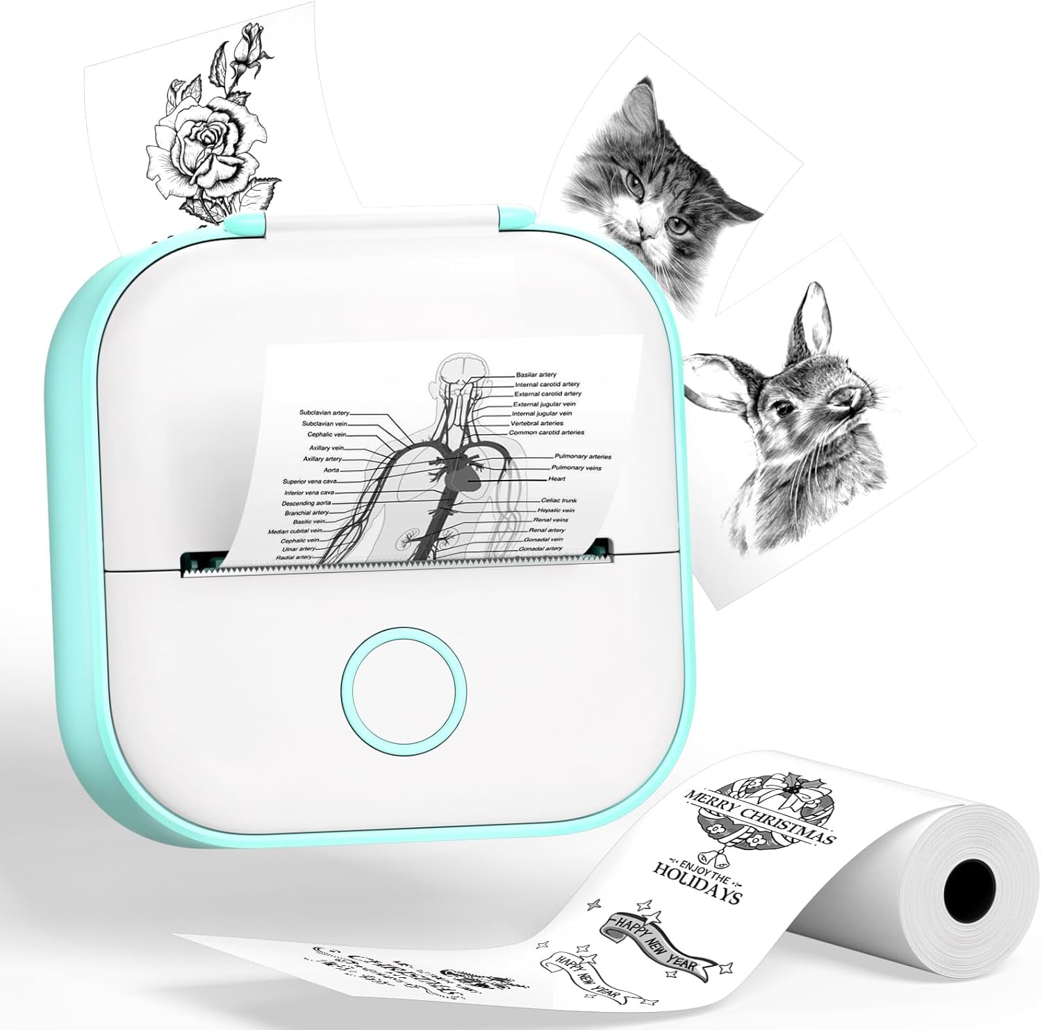 Phomemo ACPO02GN Green Mini Sticker Thermal Printer