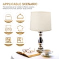 thumbnail image 4 of Wear-resistant Linen Lampshade Household Table Lamp Shade Round Ceiling Light Cover With Iron Frame, 4 of 8