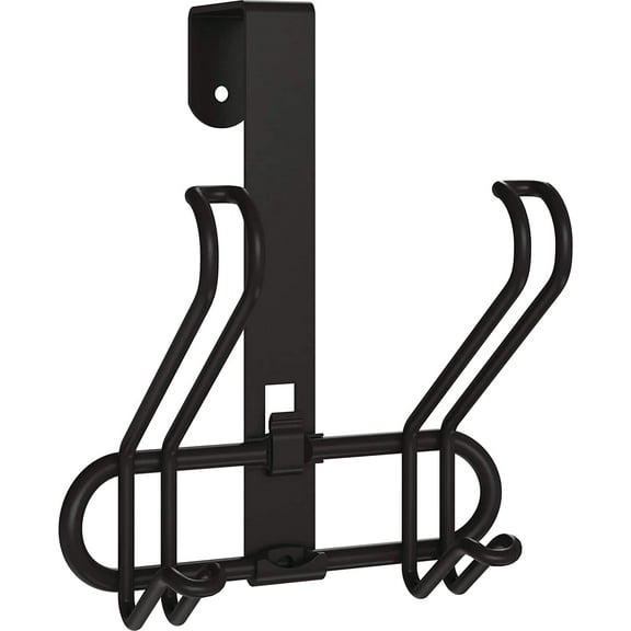 Franklin Brass OTDW02F-FB Flat Black Double Over the Door Hook