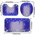 thumbnail image 2 of 4PCS Bling Diamond Shower Curtain Set with Non-Slip Rugs Toilet Lid Cover and Bath Mat Shower Curtain with 12 Hooks Bathroom Sets with Shower Curtain and Rugs and Accessories, 2 of 6
