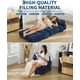 thumbnail image 2 of Qinaqin Single-Size Portátil Plegable Sleeper Chair Sofá Cama con Pillow Lazy Floor Lounger para Pequeño Spaces Easy Almacenamiento Azul, 2 of 7