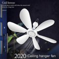 thumbnail image 5 of 220v 20w Silent Ceiling Fan Mute Electric Hanging Fan with Switch for Room, 5 of 5