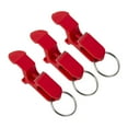 thumbnail image 2 of Snmubt Bottle Opener Key Ring Chain Keyring Keychain Metal Beer Bar Tool Claw New 3Pcs Can Opener, Kitchen Gadgets (Red, Plastic), 2 of 6
