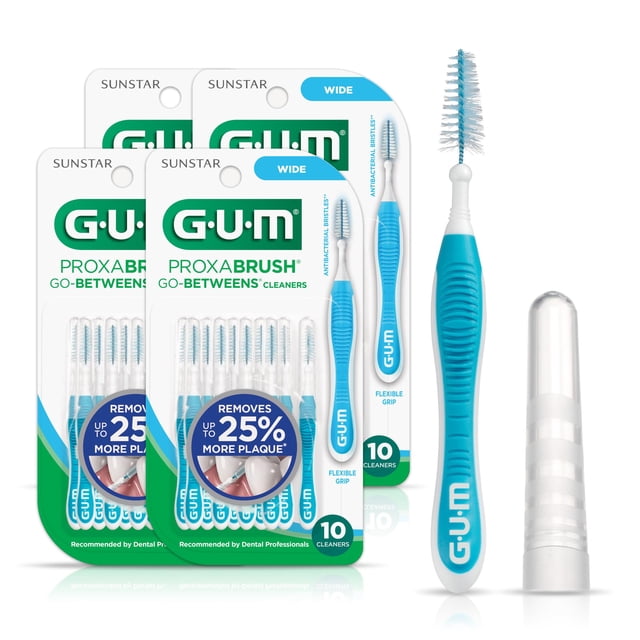 Cepillos interdentales GUM Proxabrush Go-Betweens de ancho, 10 unidades