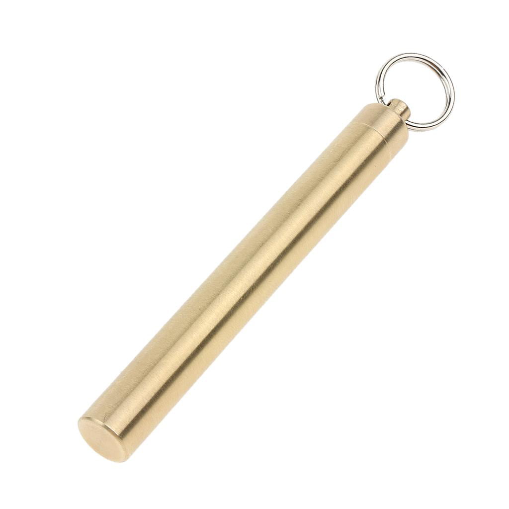 Keychain Portable Toothpick Holder Waterproof Pocket Mini Pill Bottle Box J 