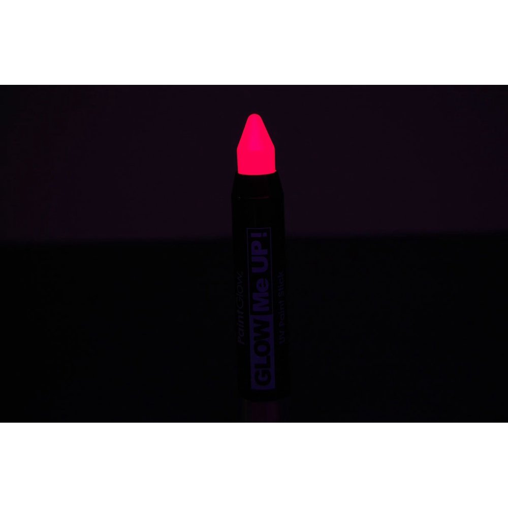 Neon Pink UV Blacklight Reactive Make Up Body Paint Stick, Neon colored