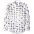 thumbnail image 4 of Azaro Uomo Chemise Habillée à Manches Longues pour Homme, Décontractée, Boutonnée, Coupe Ajustée, Carrés Légers, TG, 4 of 5