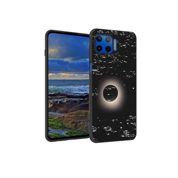 Compatible with Moto One 5G Phone Case, Moon-177 Case Men Women, Flexible Silicone Shockproof Case for Moto One 5G