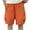 Orange, variant on HAiming Men's Hiking Cargo Shorts Drawstring Elastic Waist Loose Casual Outdoor Work Shorts with Multi-pocket