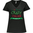 thumbnail image 3 of Inktastic Italian Family Heritage Women's Plus Size V-Neck T-Shirt, 3 of 5