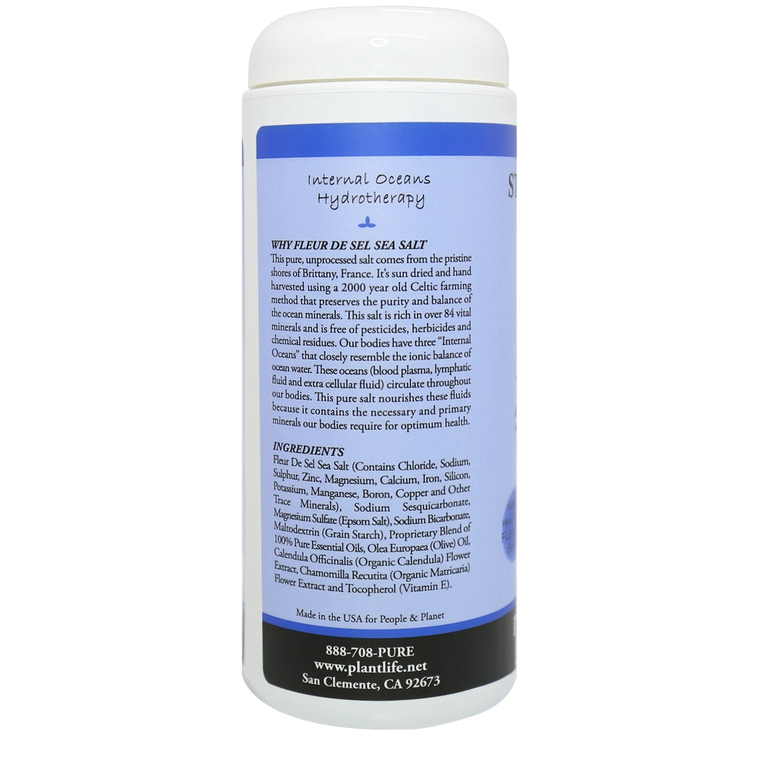 Plantlife Stress Relief Therapeutic Mineral Bath Salt – Calming Aromatherapy Soak with Essential Oils, 16 oz