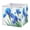 Blue Iris Flowers, variant on Fabric Storage Bins Foldable Cube For Home Organization Baskets Holographic Rose