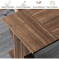 thumbnail image 7 of Tribesigns 63" Executive Desk, Modern Wood Large Office Computer Desk for Home Office, Brown, 7 of 7