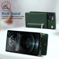 thumbnail image 3 of For Iphone 14 Cross-Body Zipper Square Phone Case With Holder (Green),iPhone 15 Pro, 3 of 6