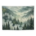 thumbnail image 5 of Shiartex Misty Forest Tapestry, Nature Mountain Tapestry Wall Hanging Watercolor Landscape Wall Tapestries for Bedroom Aesthetic Men Living Room Sage Green Wall Art Home Decor Gift  Painting, 5 of 6